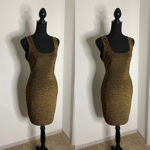 Iris Gold Shimmer Dress